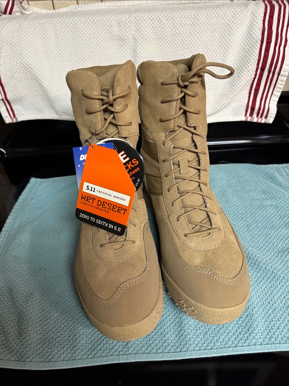 5.11 Tactical HRT Desert Boots - Tan Men’s Size 12 NEW WITH TAGS